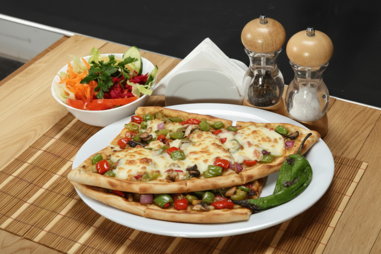 Sebzeli Kaşarlı Pide